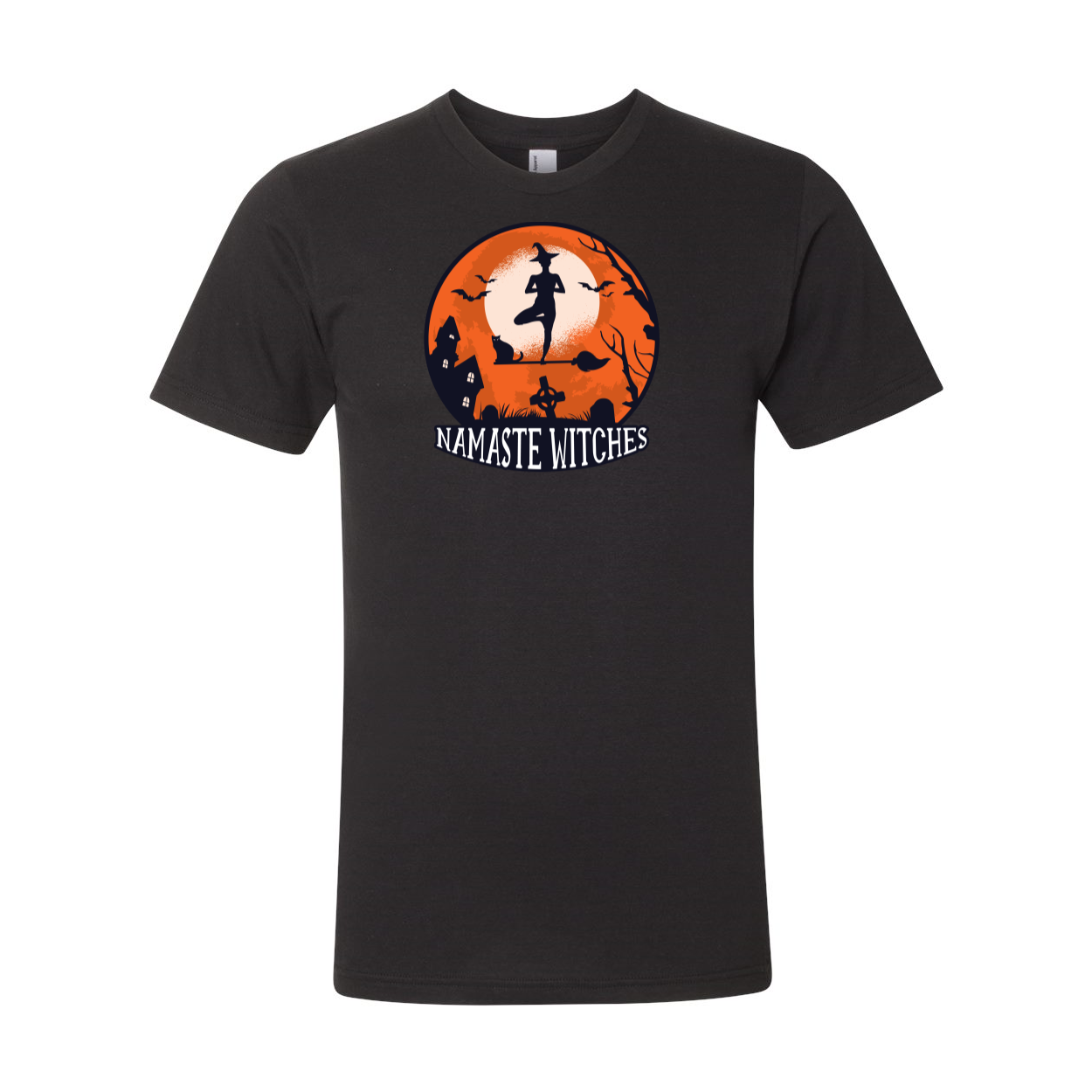 Namaste Witches Black Unisex T-shirt