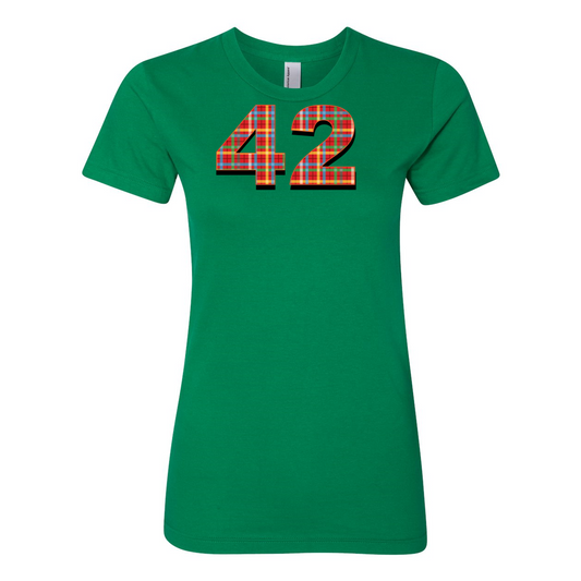 42 Plaid - Women's Fine Jersey T-Shirt