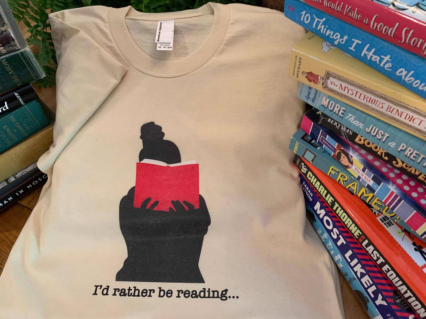 I'd Rather Be Reading Graphic T-shirt